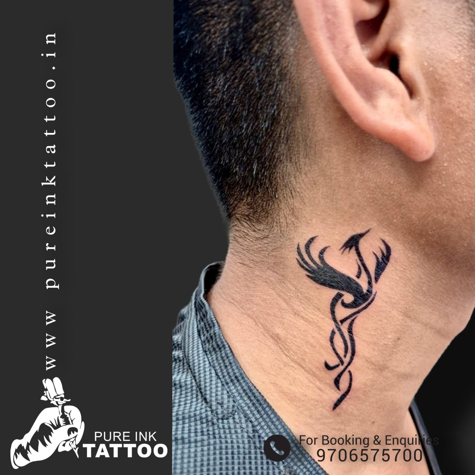 Ethereal Wing Tattoo by Kaushik Das